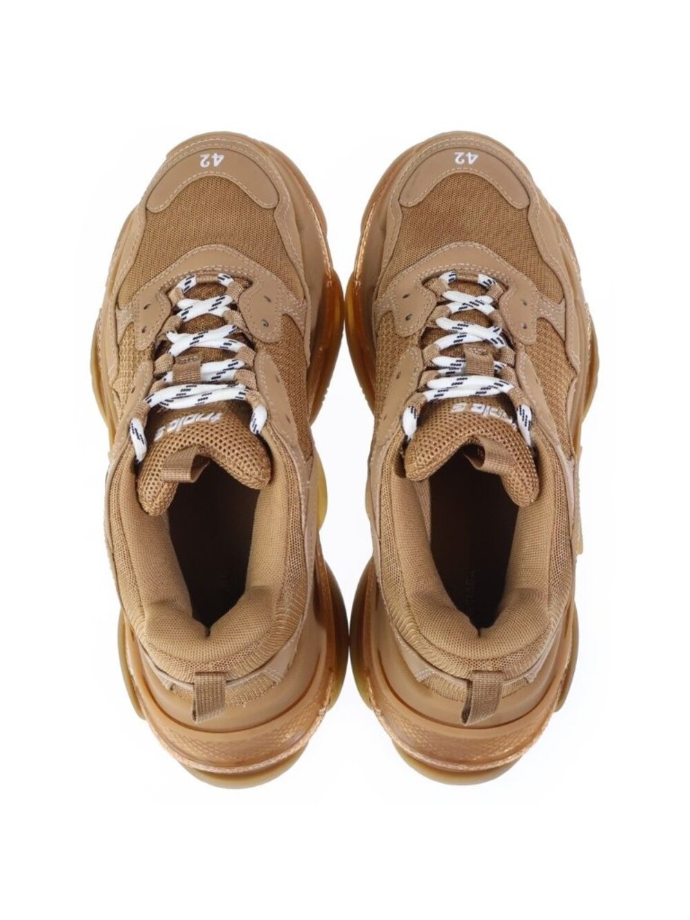 Balenciaga Triple S Dut Low Cut Sneakers Brown - Picture 4 of 6